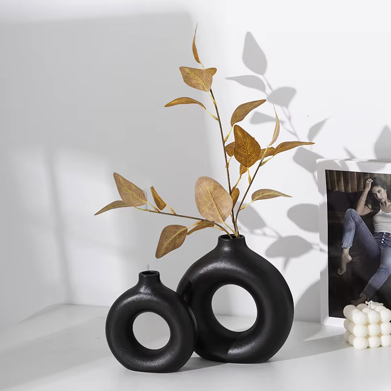 Vase Créatif En Forme De Donut
