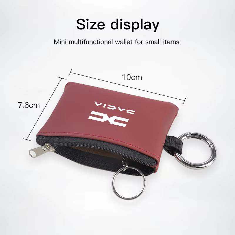 Accessoires de voiture, porte-clés en cuir, porte-cartes, porte-clés avec emblème, pochette pour Dacia Bigster Spring Duster Sandero Jogger Dokker Lodgy