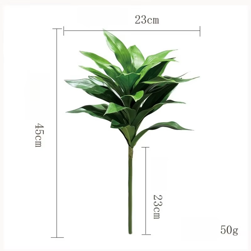 Simulation de plantes en plastique Dracaena