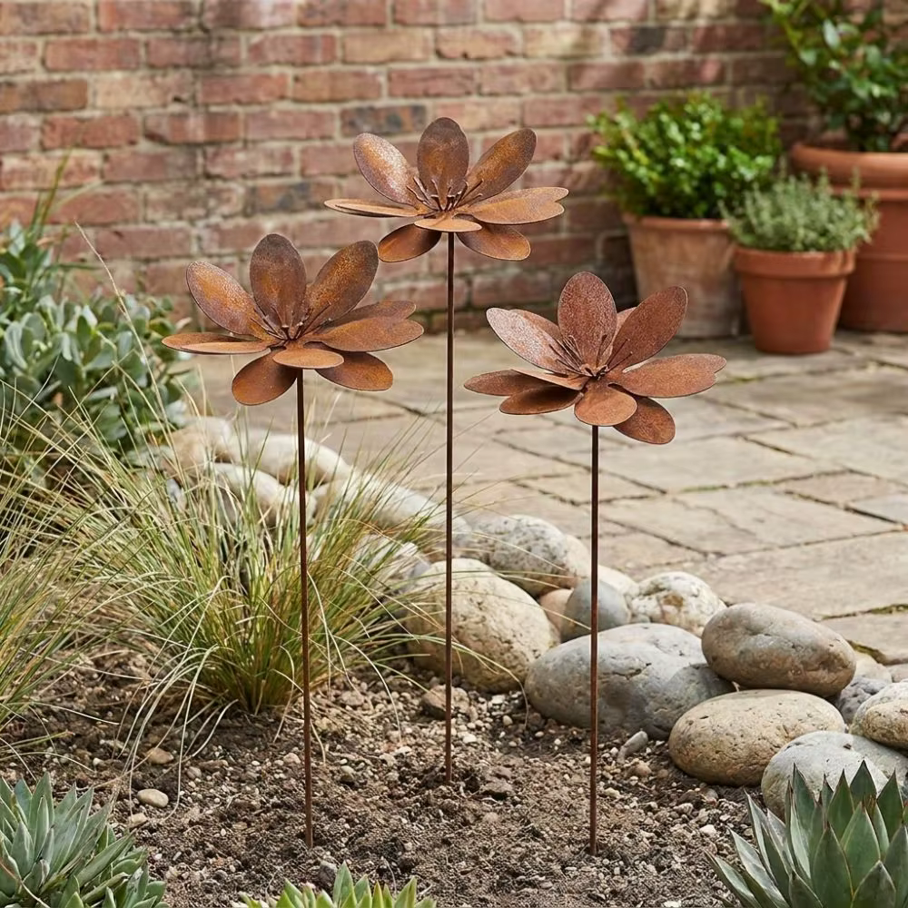 Piquet de jardin en fonte métallique