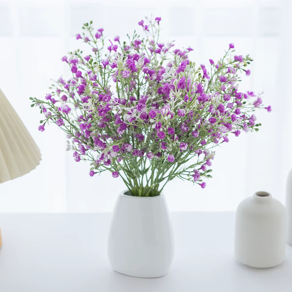 Fleur artificielle Gypsophile de haute qualité pour bouquet de mariée