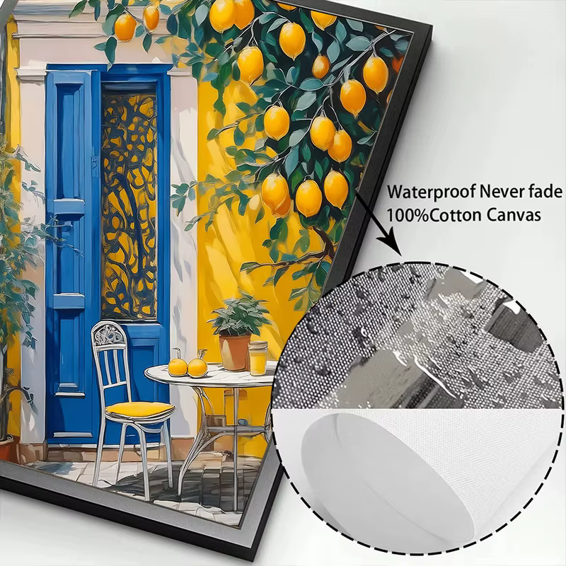Paysages italiens citron arbre imprime affiche moderne Cottagecore toile peinture photo pour printemps mur Art décor à la maison murale