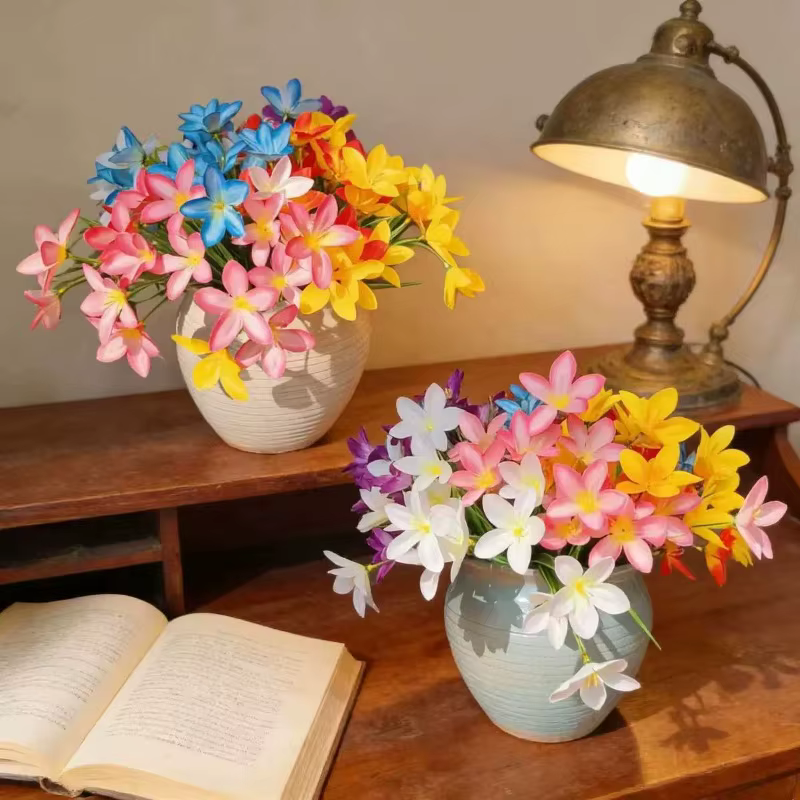20 pièces de fleurs artificielles en soie