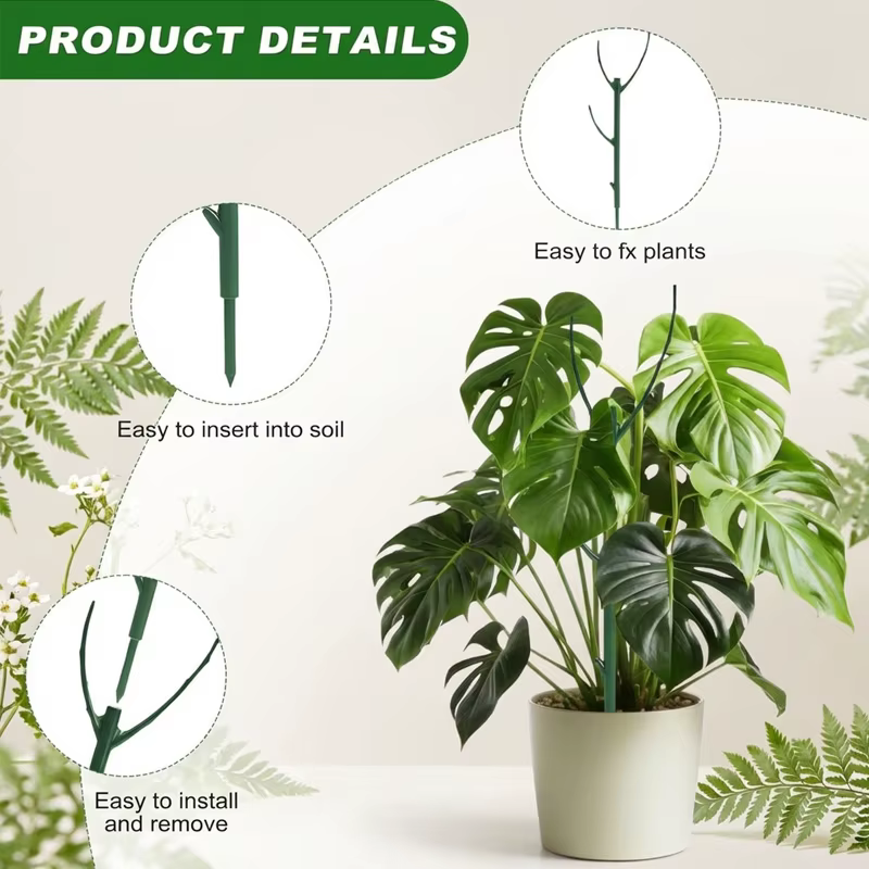 Supports de plantes en forme d'anneau empilables pour plantes vertes