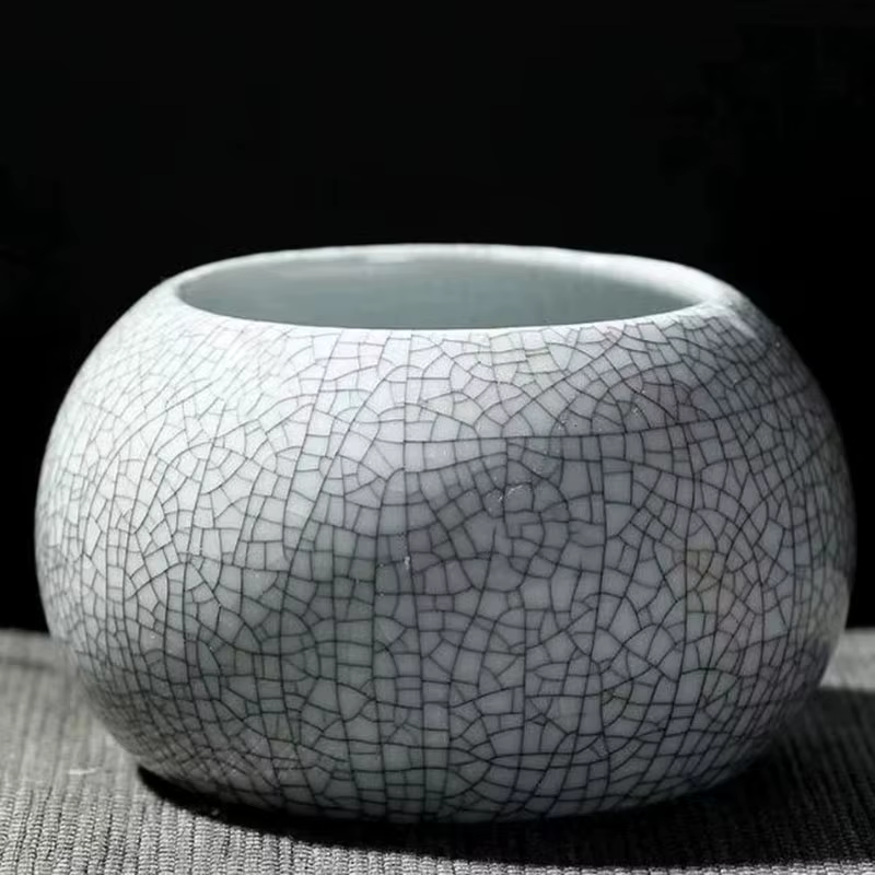 Geyao – Pot de plantes succulentes rond fait à la main