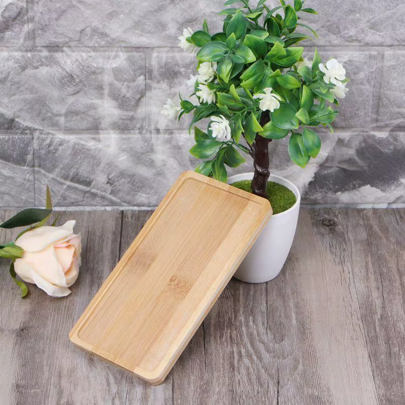 E8BD Bamboo Flower Pot Plante Plant