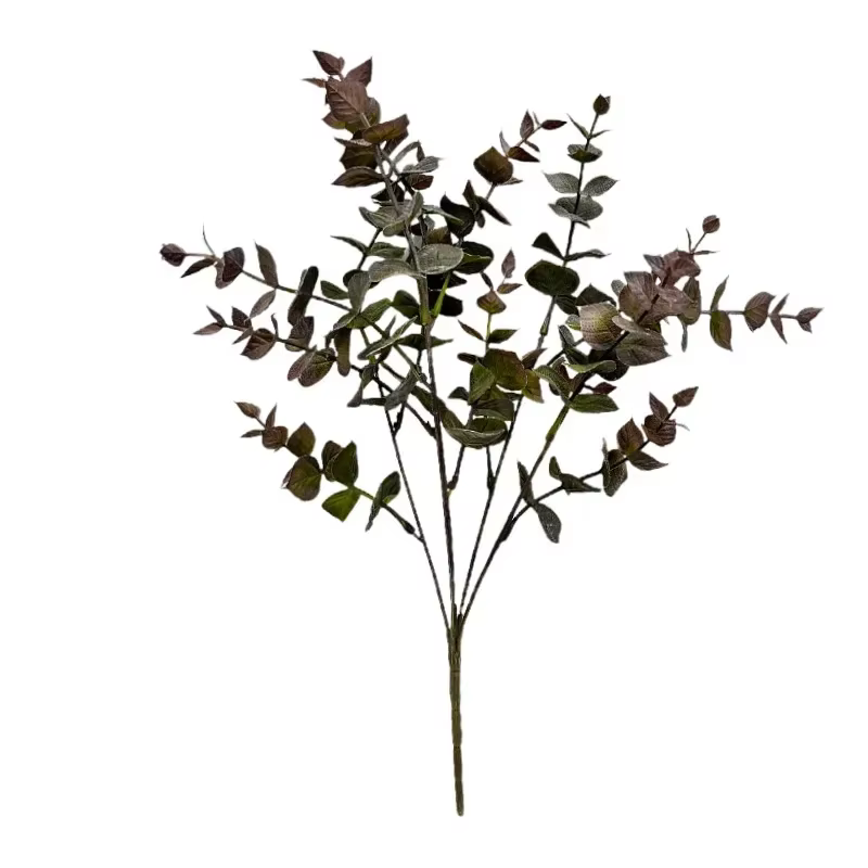 Plantes d'eucalyptus artificielles en plastique