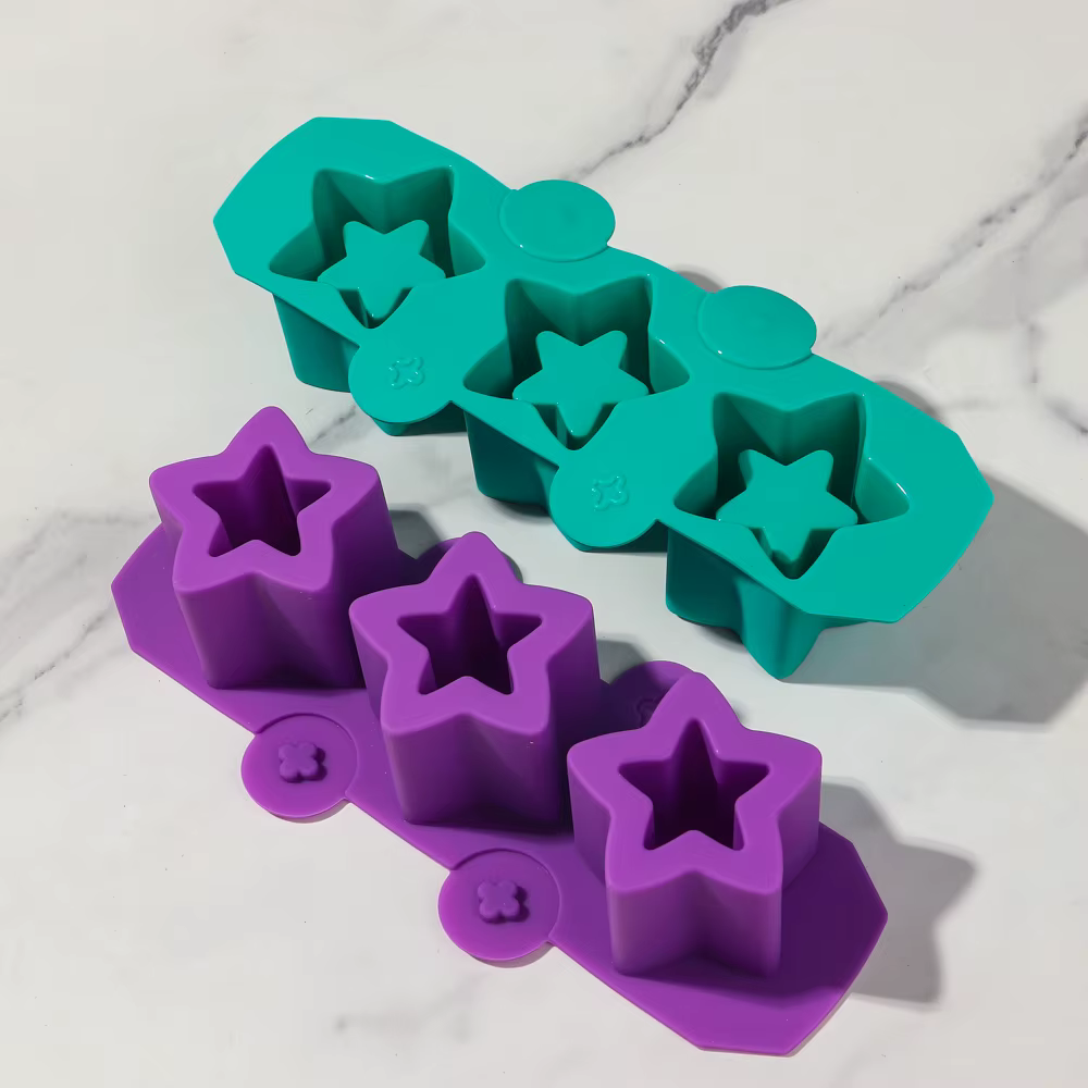 Moule en silicone pour pot de fleurs en béton étoile