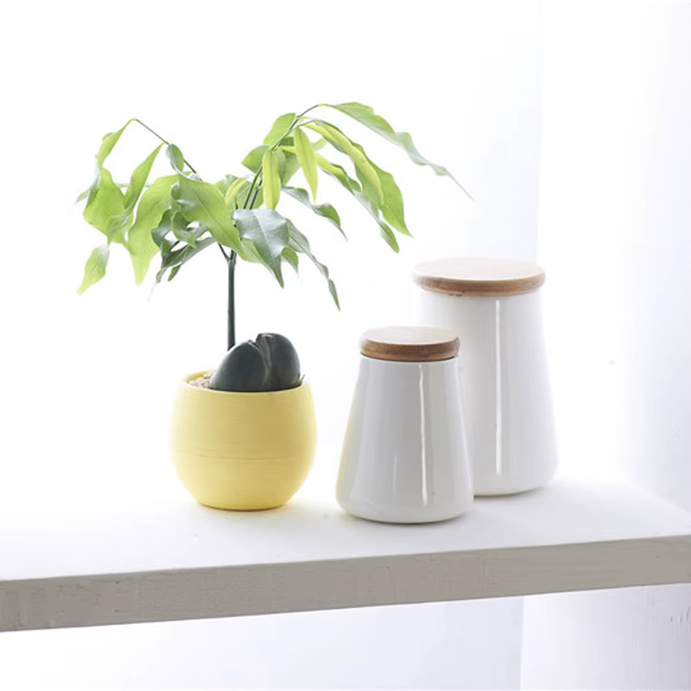 Mini pot de fleurs rond en plastique écologique