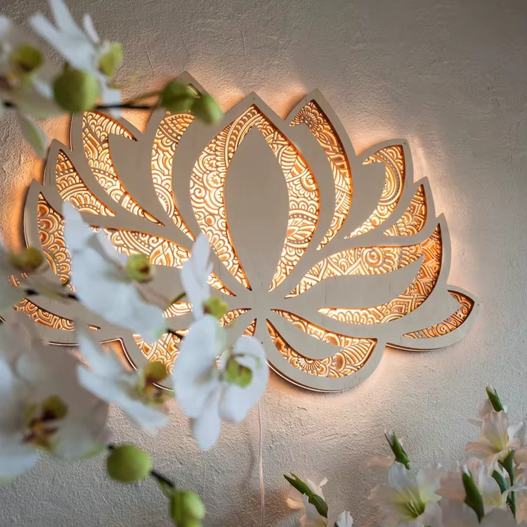 Lampe LED Mandala Lotus