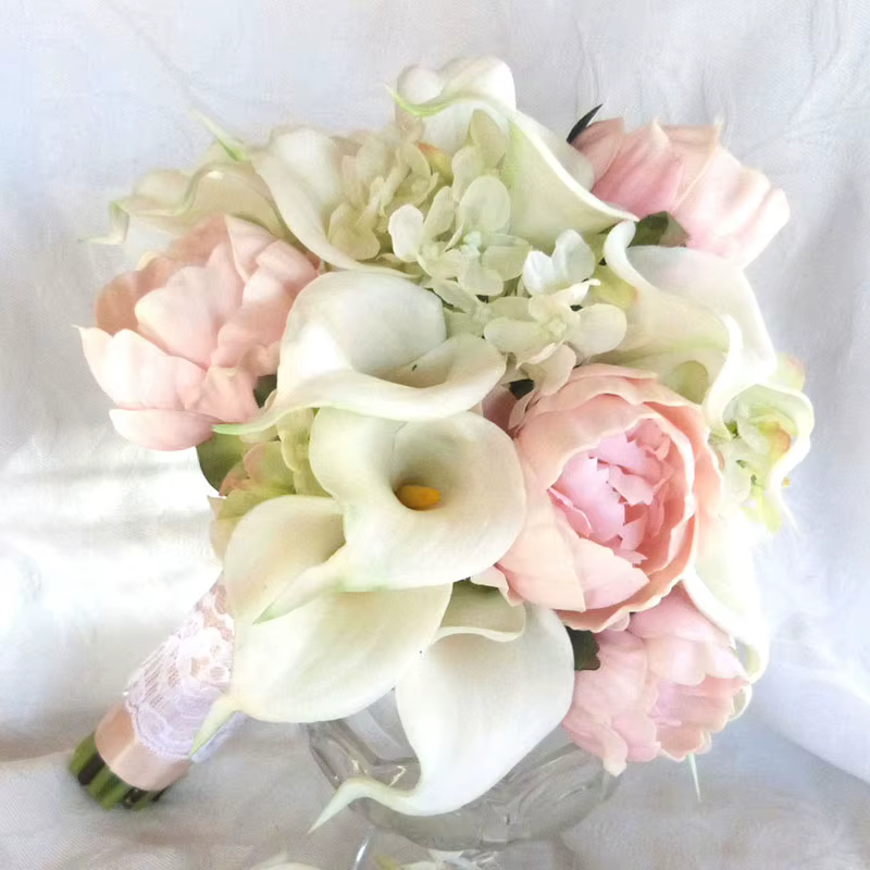 5/10/15/20 pièces vraie touche Calla Lily fleurs artificielles