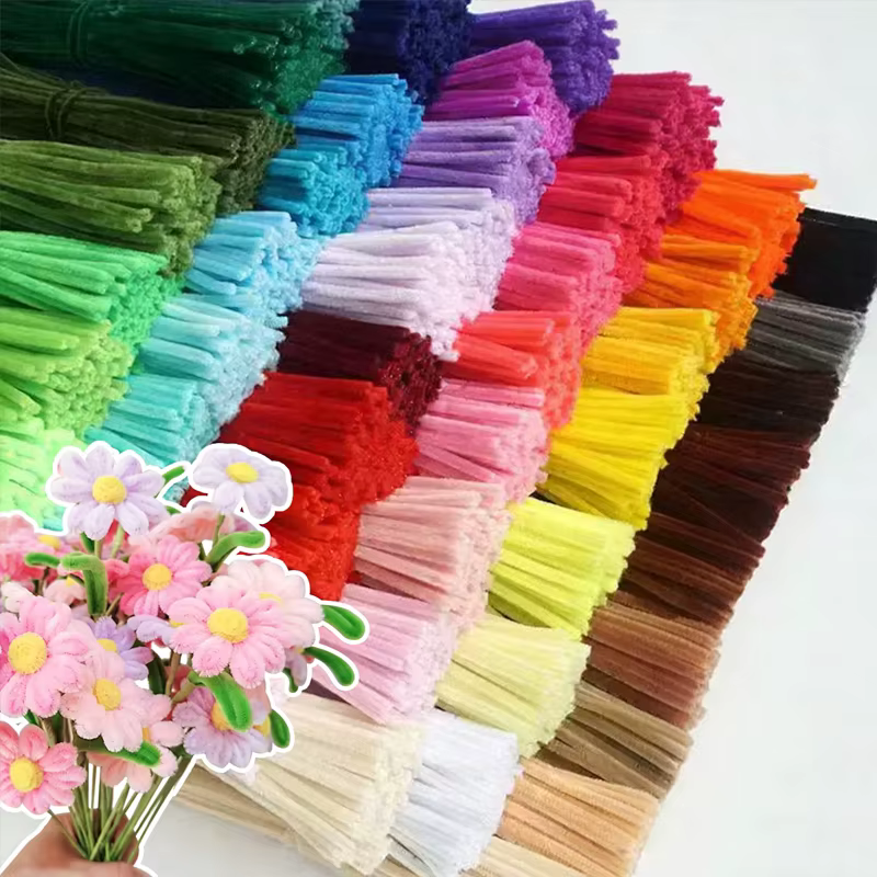 Bâtonnets de chenille pour fleurs