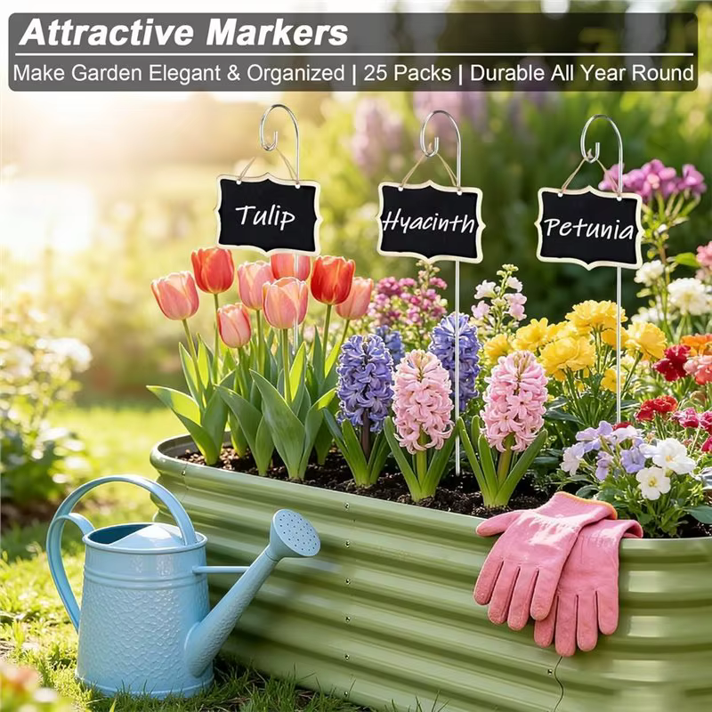 Étiquettes pour plantes réutilisables