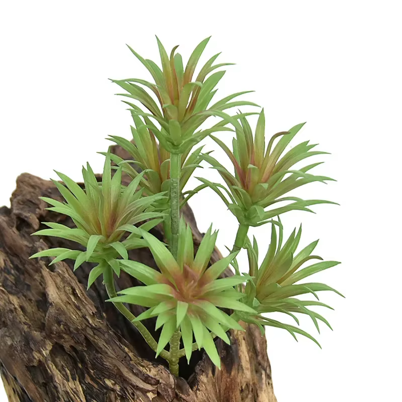 Plantes vertes artificielles en plastique