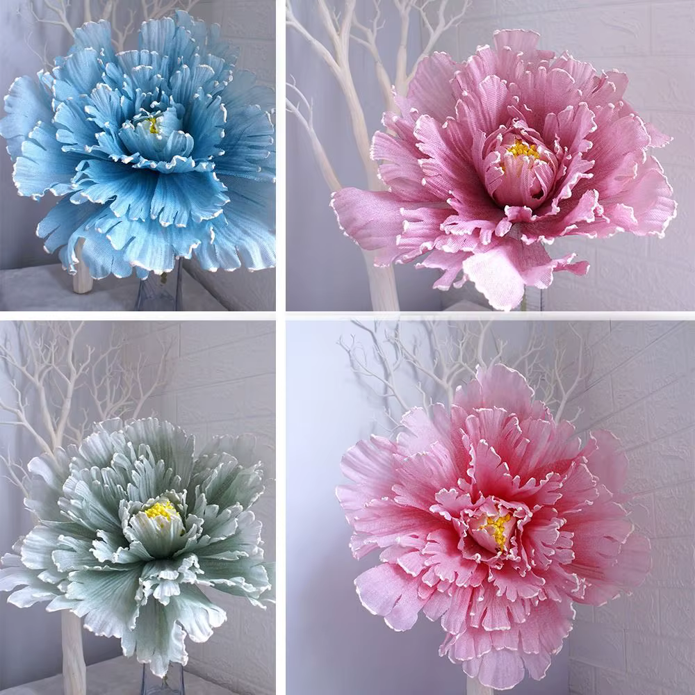 Grande fleur de pivoine artificielle tridimensionnelle pour la décoration de la maison