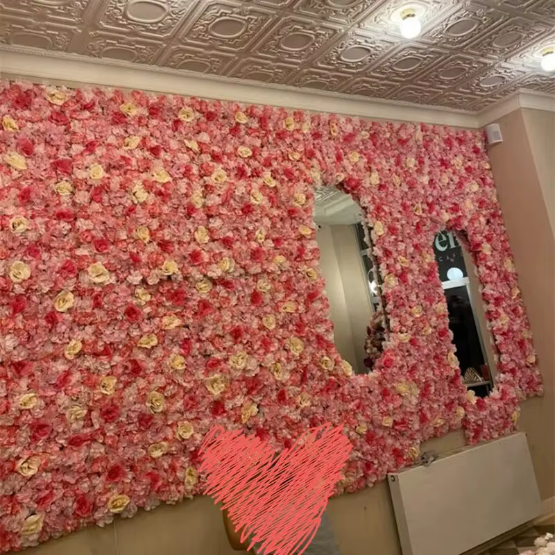 Toile de fond murale à fleurs