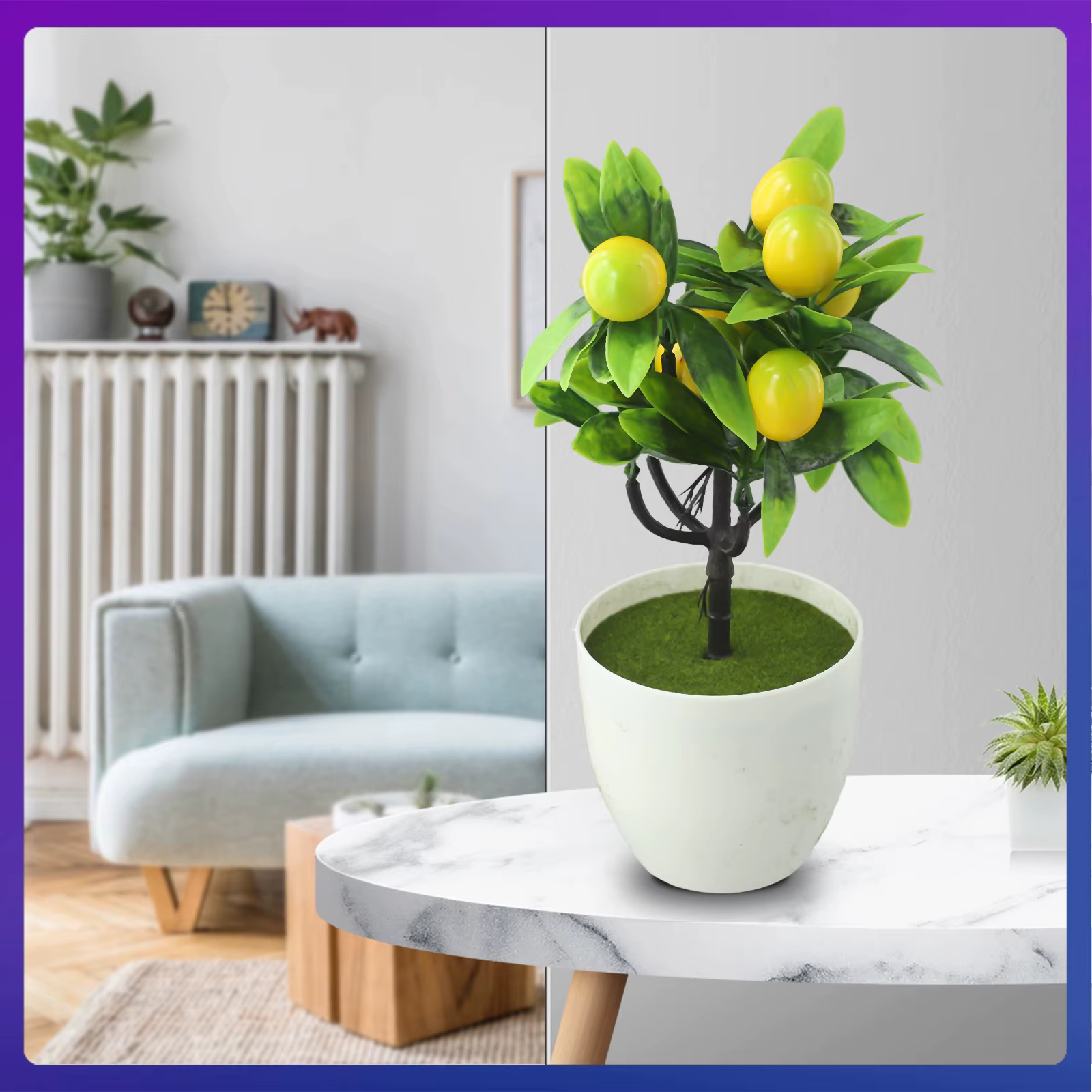 Plante artificielle en pot