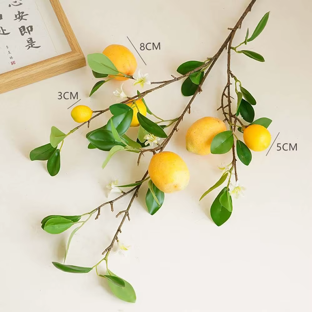 Simulation de fruits de citron frais
