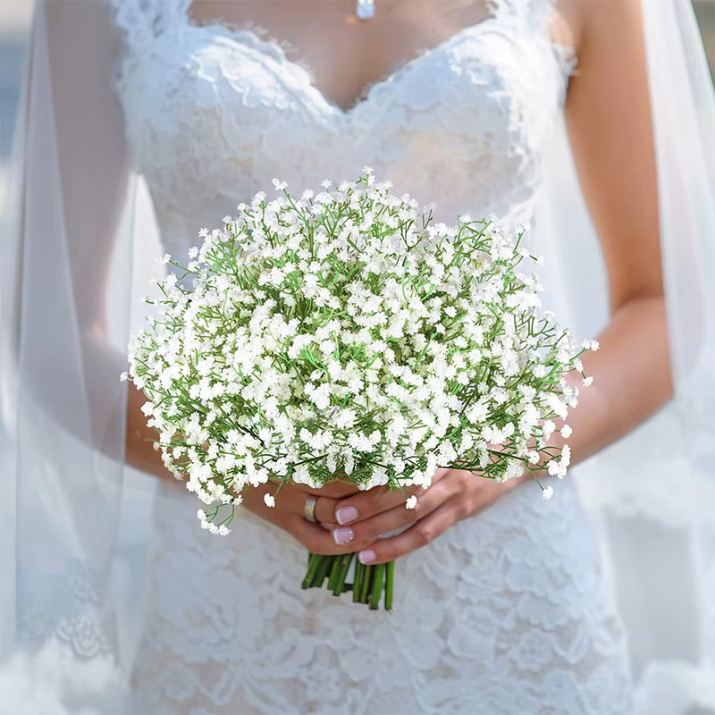 Bouquet de fleurs artificielles Gypsophila