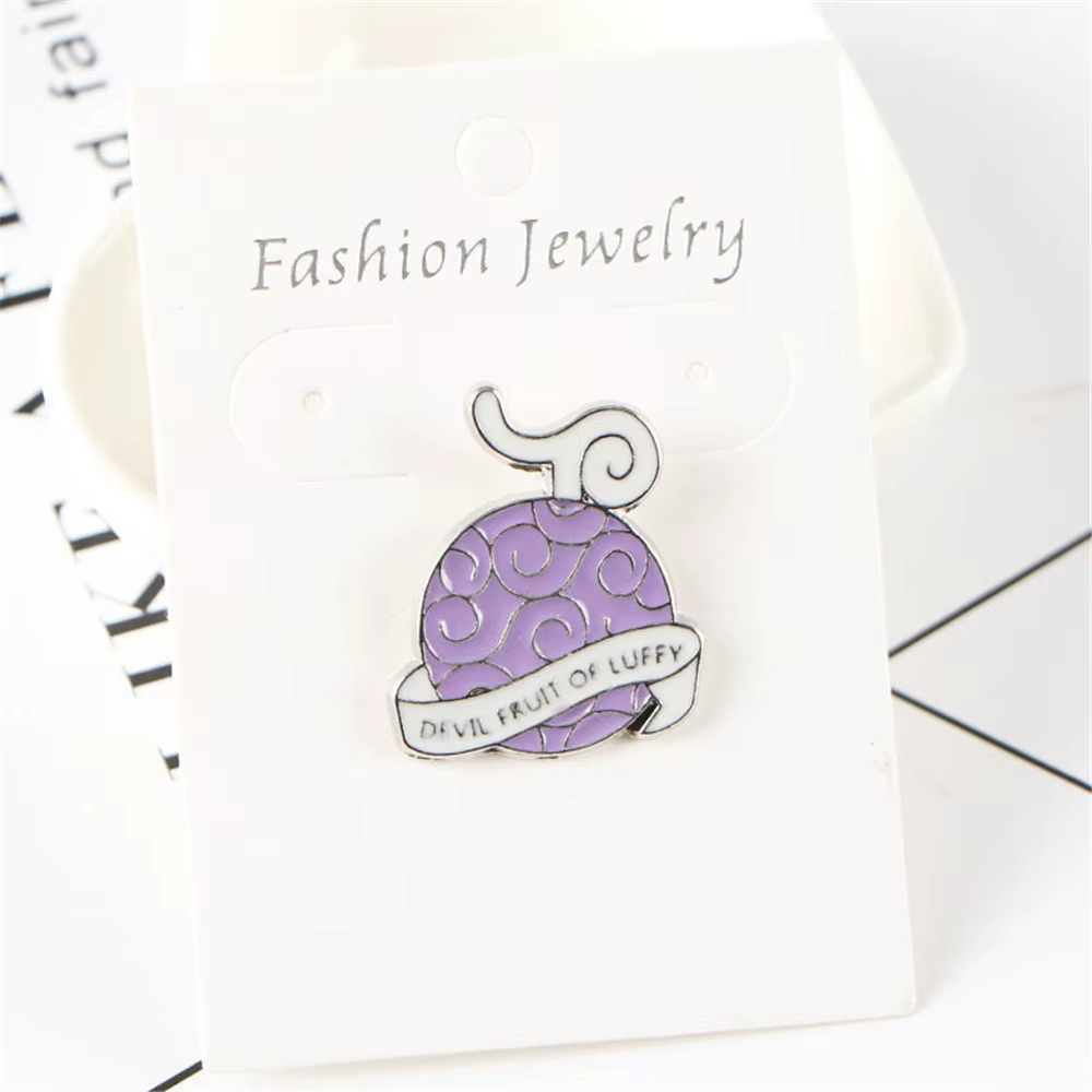Broche de Personnalité de Dessin Animé, Danemark ge en Métal, Accessoires de Cartable pour Étudiants, Garçons et Bol, Périphérique Anime, Cadeau Luffy, 1 Pièce