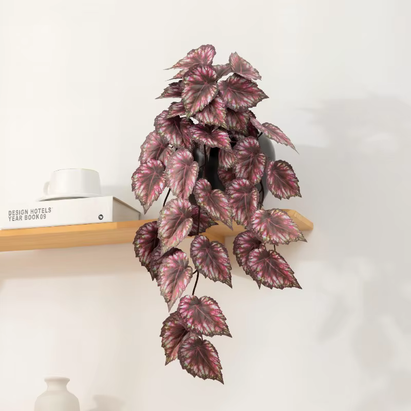 3 pièces de feuilles de perilla artificielles