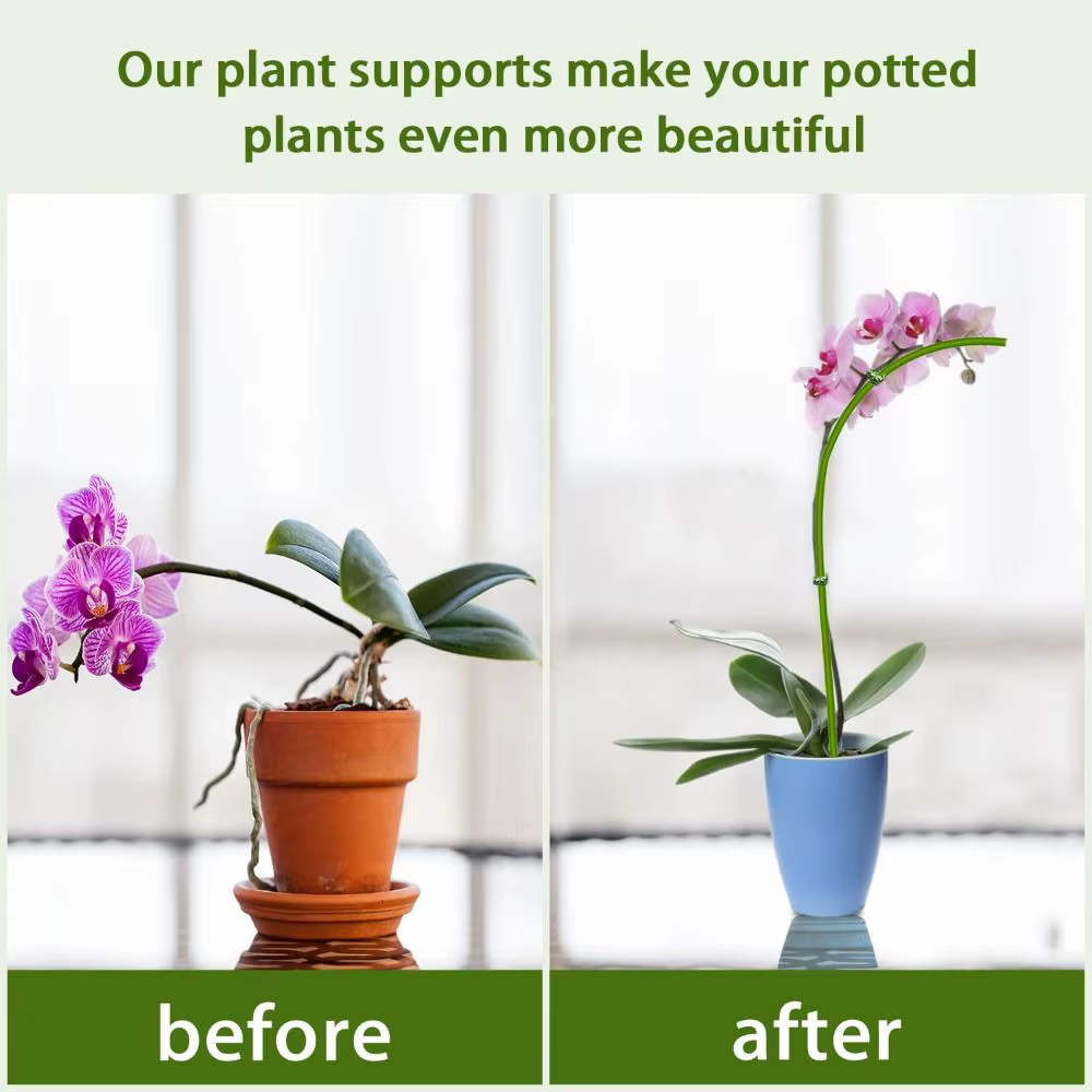 Bâtons de plantes pliables à tige unique