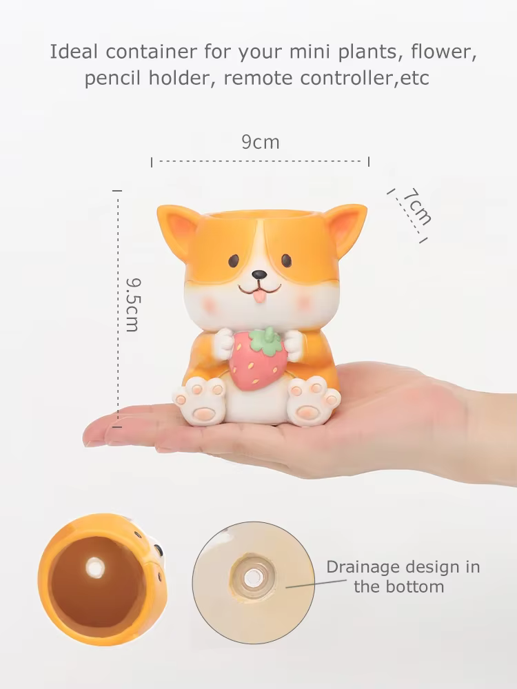 Jardinière d'animaux mignons pour plantes succulentes