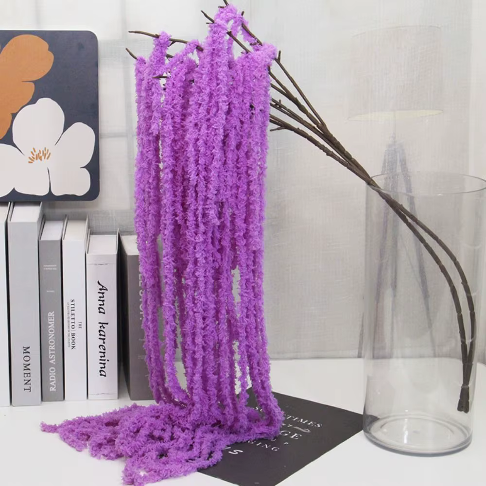 Beau cadeau multicolore Amaranthus artificiel suspendu plante fil ornement
