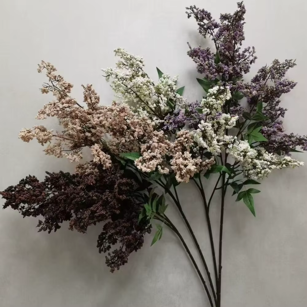 Branche de baies de Nandina artificielle en plastique