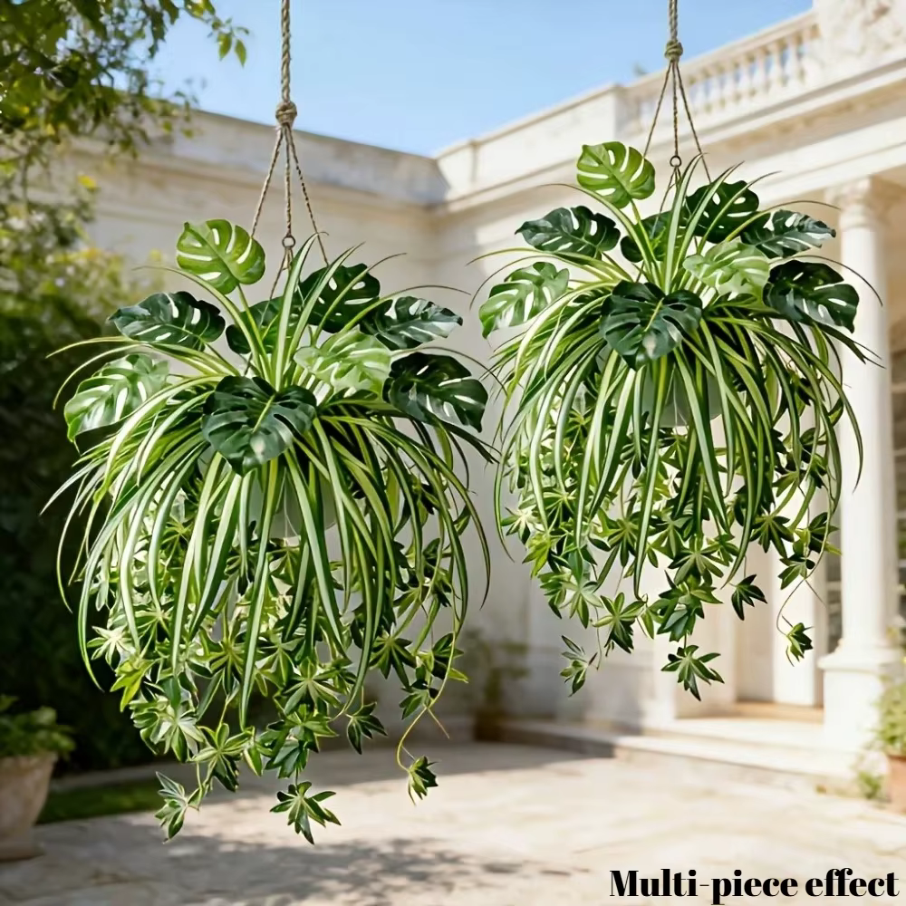 3 plantes artificielles murales en PVC