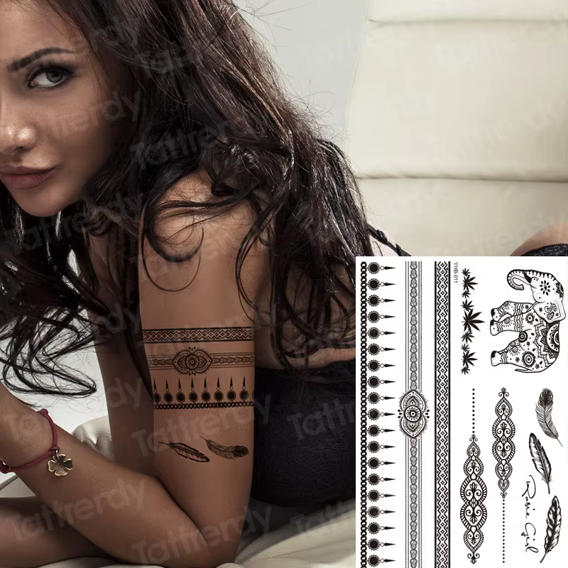 Autocollant de tatouage temporaire