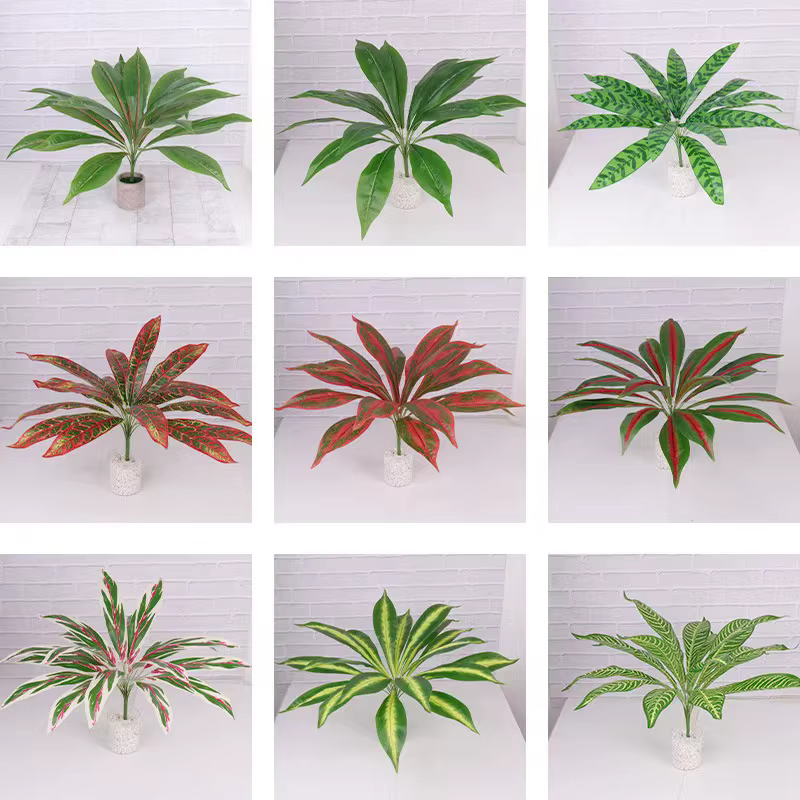Panneau mural de fond de plante verte simulée