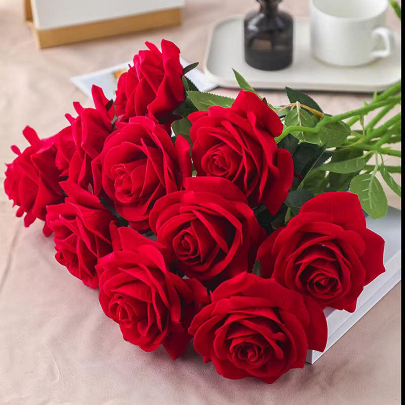 Bouquet de roses artificielles