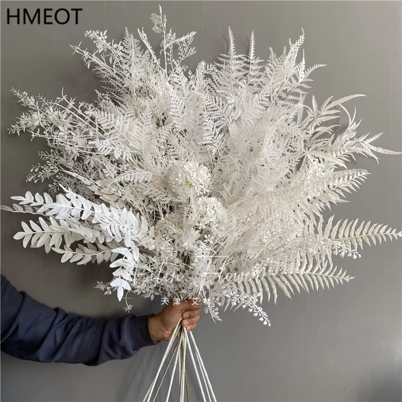 Série Blanche : Fleurs et feuilles artificielles pour arrangements floraux DIY
