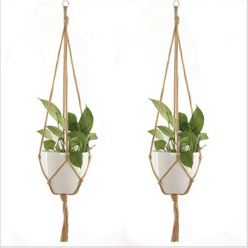 ConfronPlant-Cintre de plante en macramé fait à la main