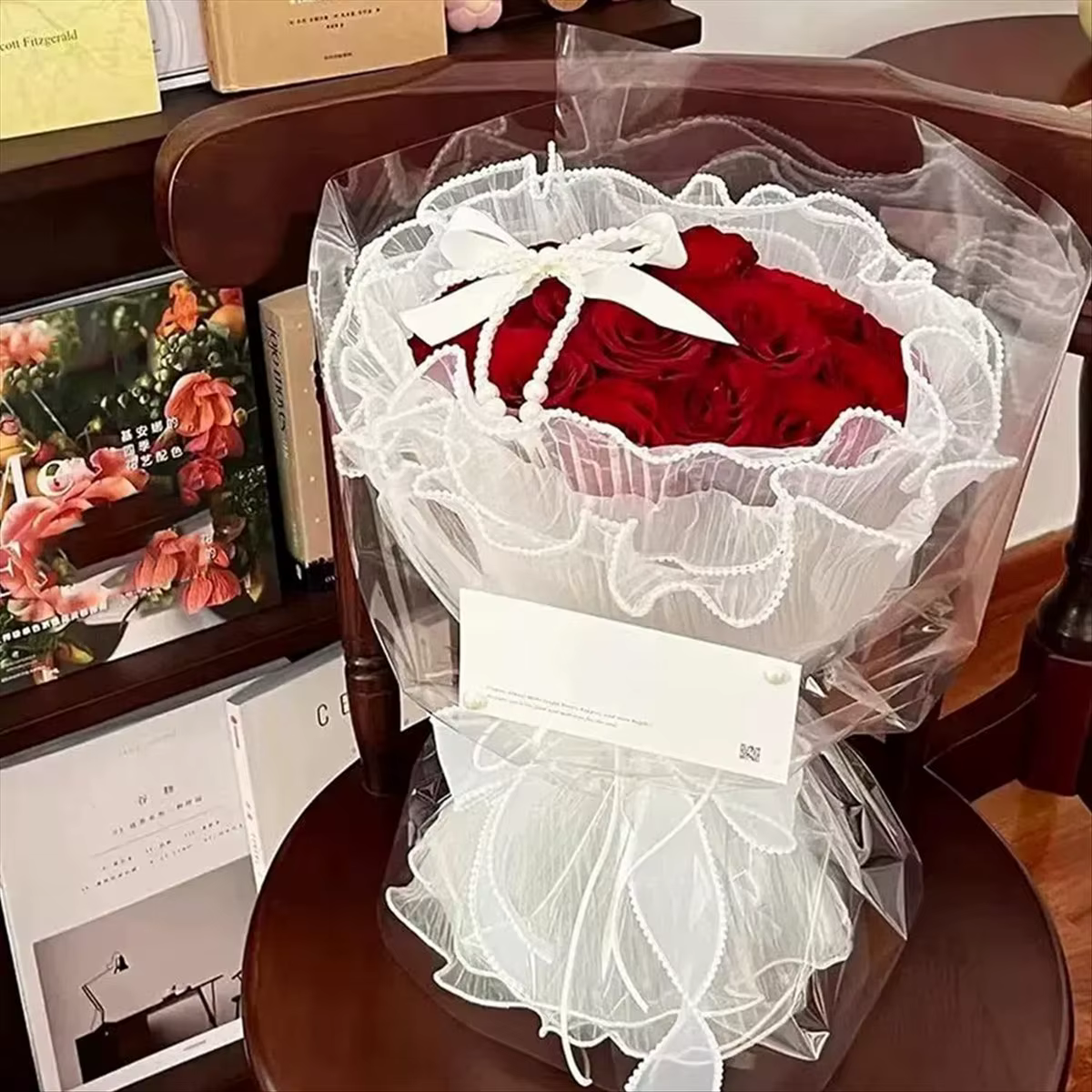 *CLOS Papier maille d'emballage de fleurs de 13