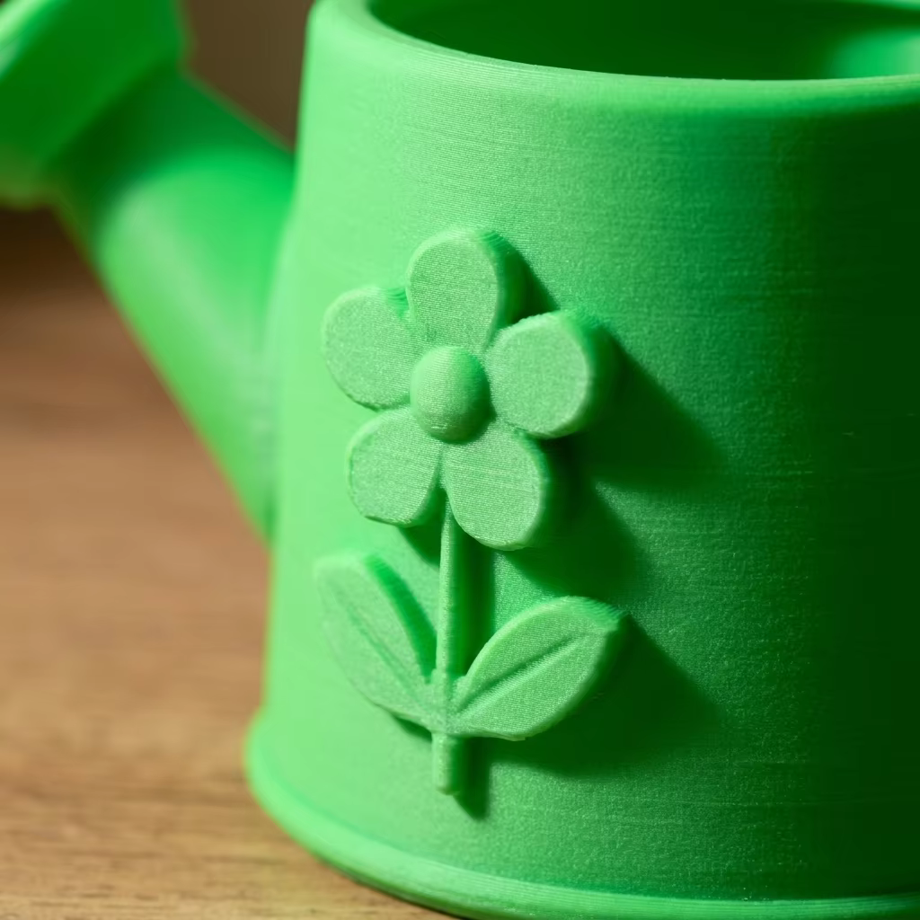 Mini arrosoir, pot à fleurs mignon avec motif en relief