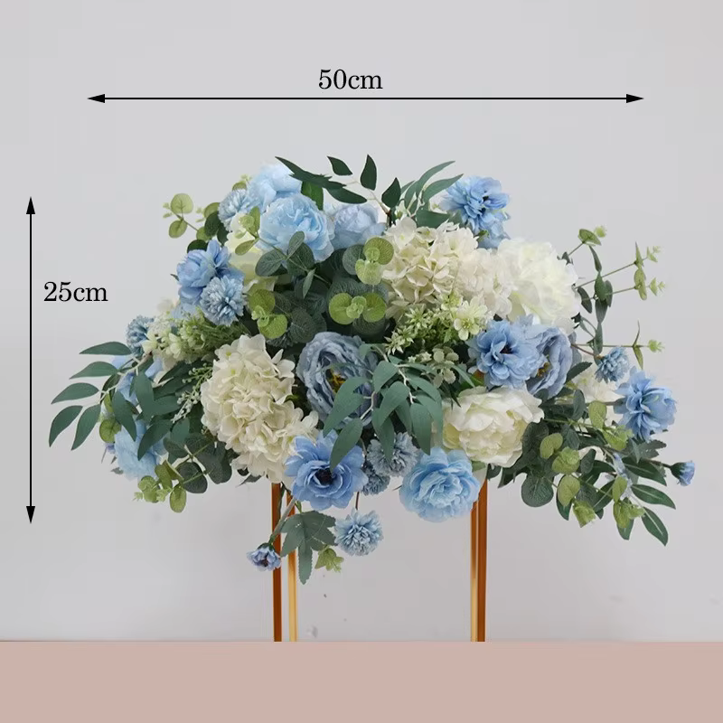Fleurs artificielles pour décoration de mariage, scène de fête, fleurs de coin, toile de fond, décoration de maison, festival, boule florale