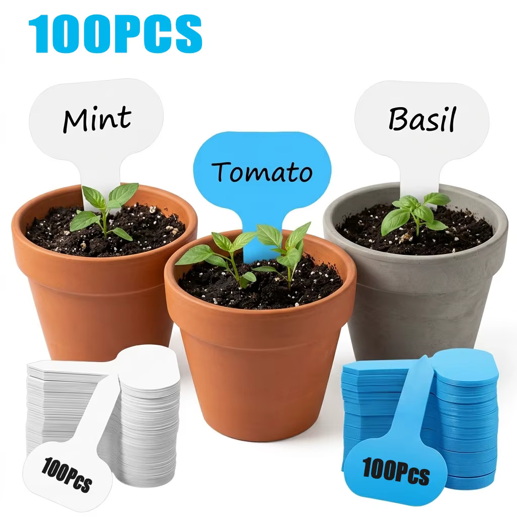 Étiquettes de plantes de jardin en plastique