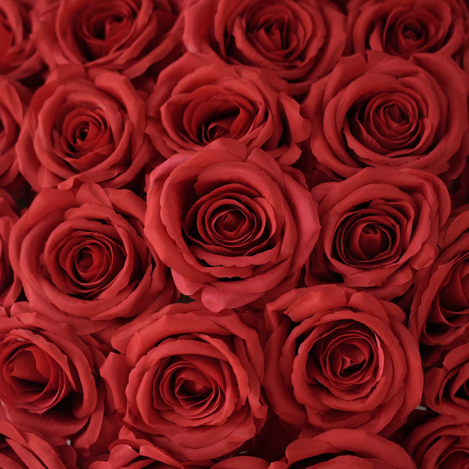 HMEOT H9186 Bouquet de roses rouges artificielles pour mariage