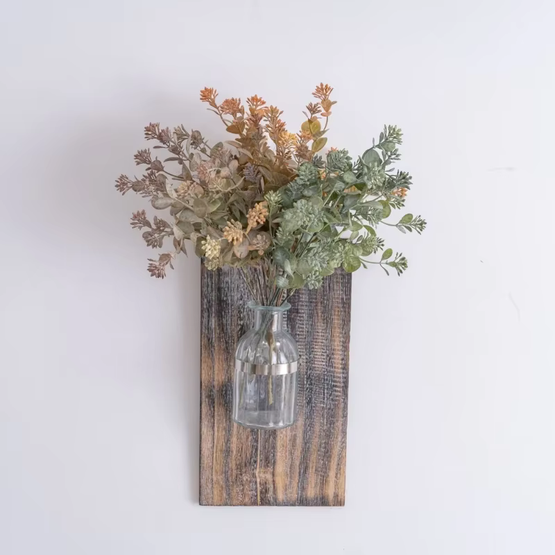 Qiuya-Plante Verte Artificielle Blanche
