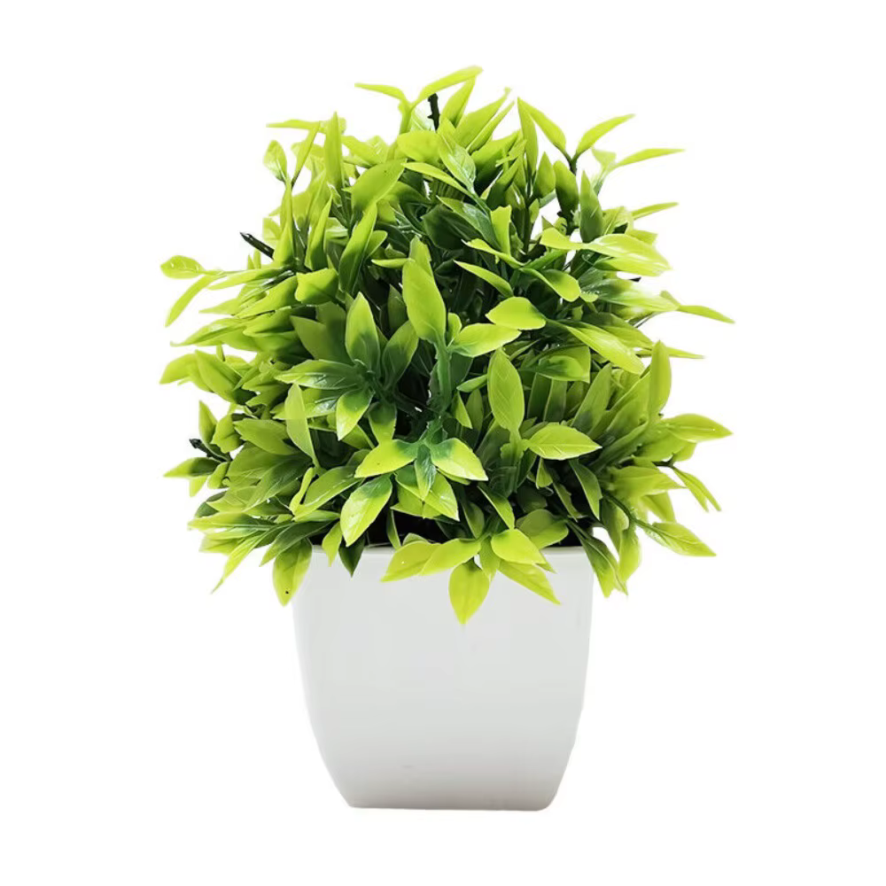 Mini fleurs artificielles en pot