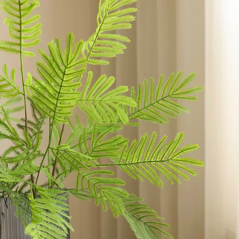 Plante de Mimosa Artificielle pour Centre Commercial Rustique