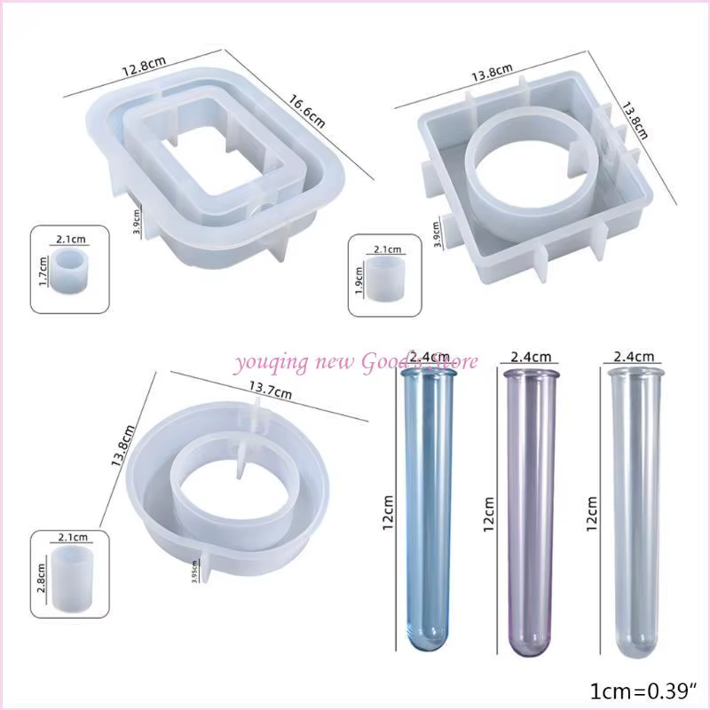 57qa mur suspendu en acrylique tube tube tube silicone