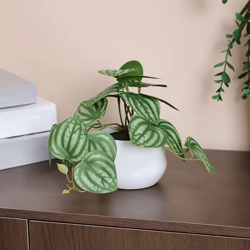 Plante simulée en pot, bureau d'affaires