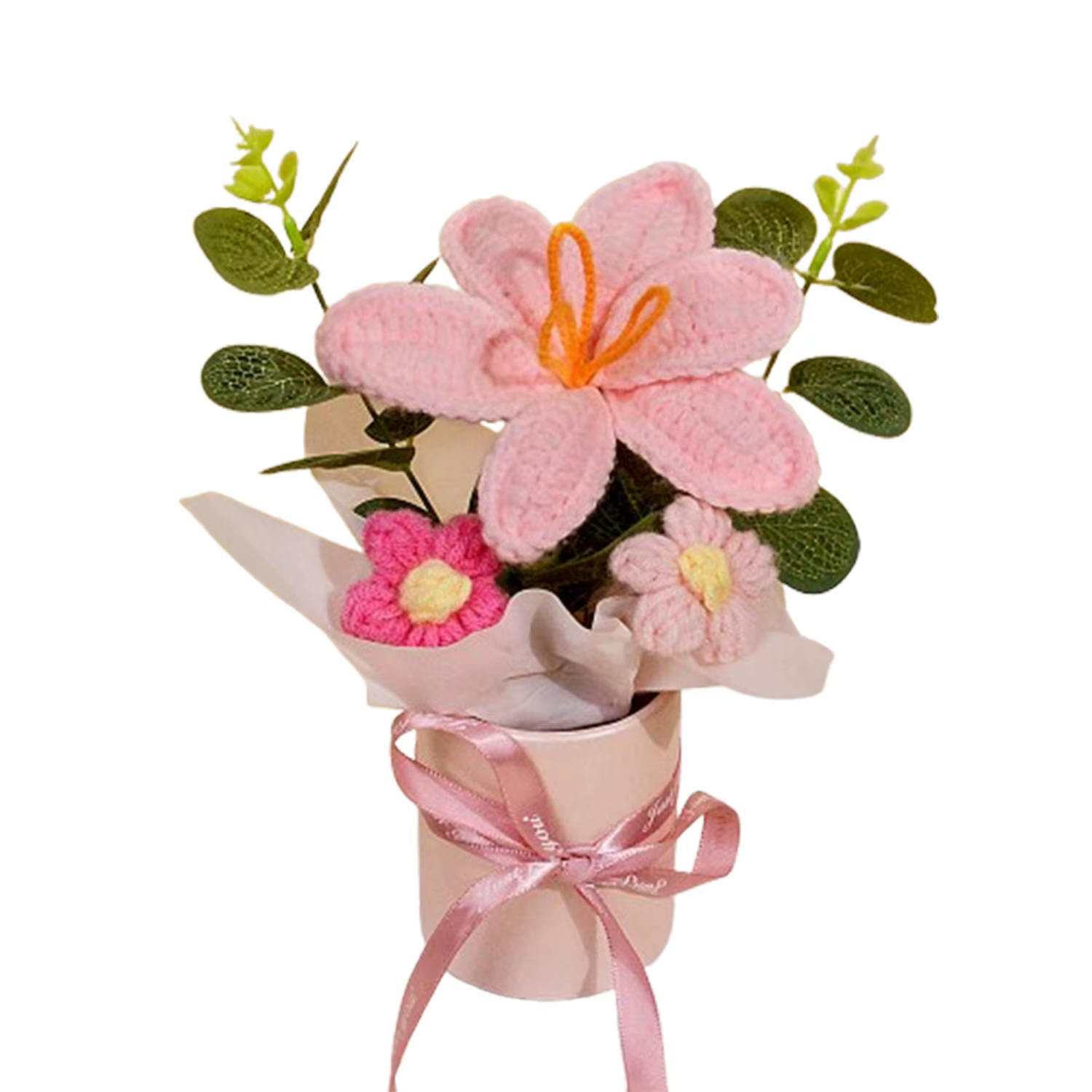 Bouquets de fleurs au Crochet faits à la main