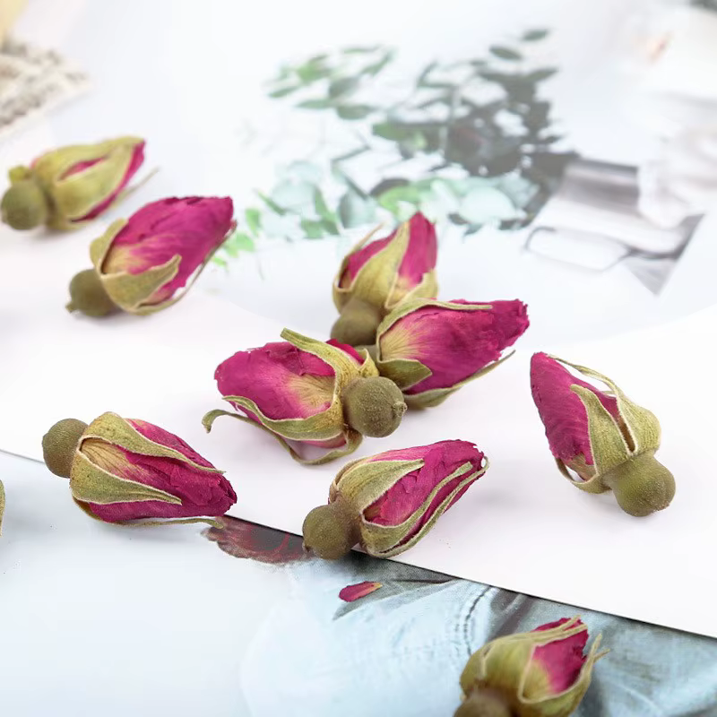 Bourgeons de fleurs de rose naturelle séchée de haute qualité pour pot-pourri