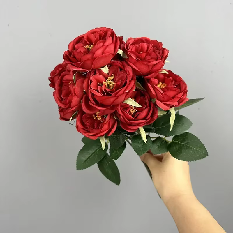 Bouquet de fleurs artificielles pour décoration de centre commercial
