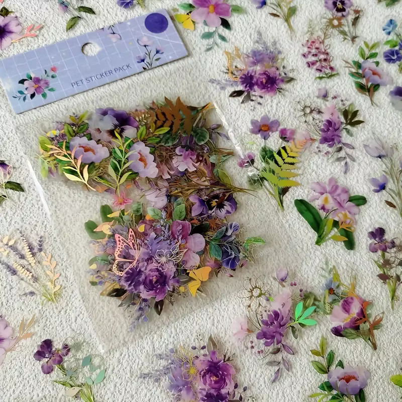 40 pièces itinérant rêves Vintage INS fleur plante autocollants décoratif bâton étiquettes journal Album fait à la main matériel de Scrapbooking