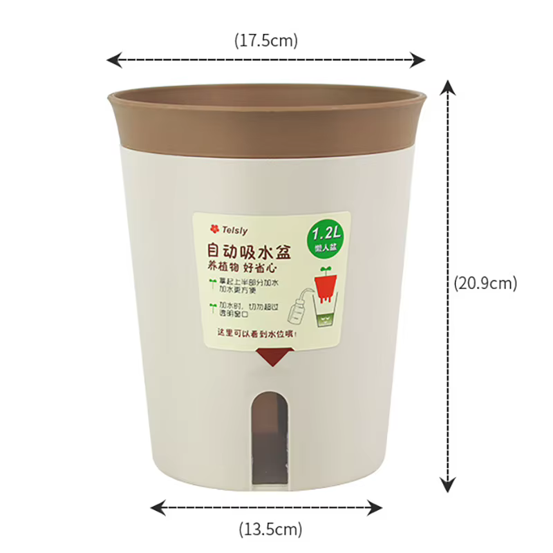Pot de fleur hydroponique à Double couche